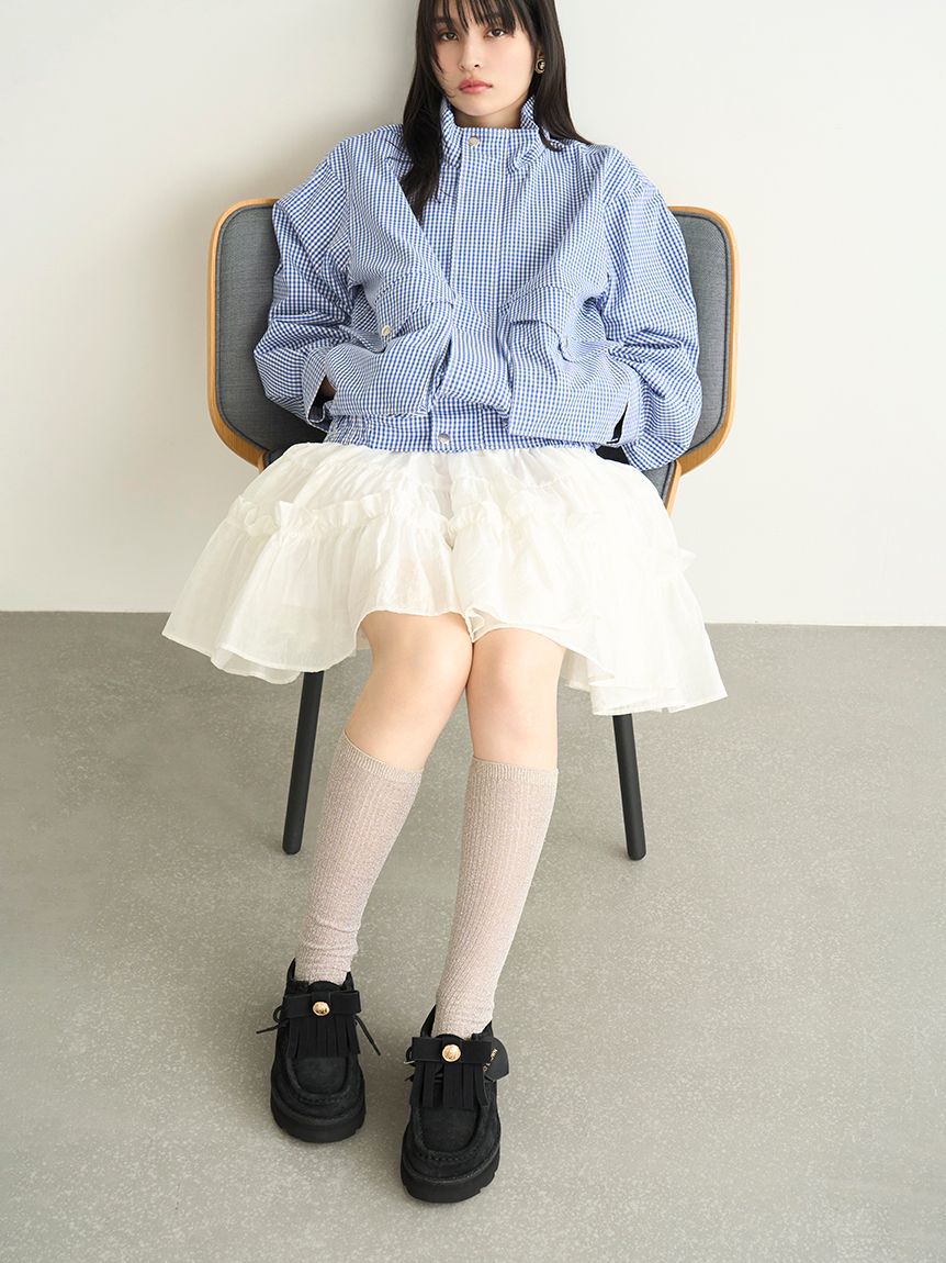 LILY BROWN「スタンドカラーブルゾン」|ブルゾン・スタジャン|