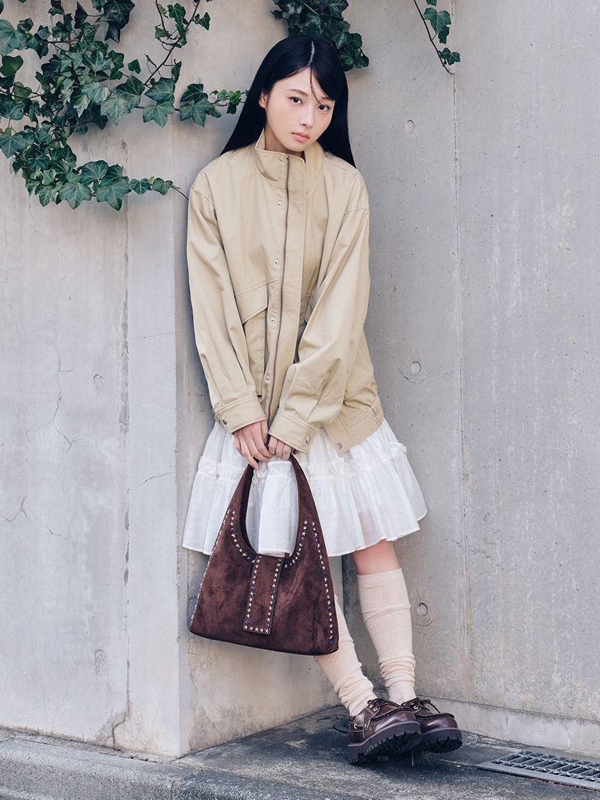 LILY BROWN「スタンドカラーブルゾン」|ブルゾン・スタジャン|