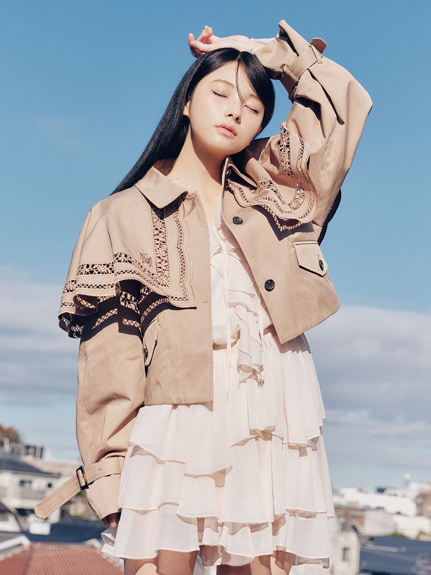 LILY BROWN「ドレープフリルセットアップ」|ワンピース|