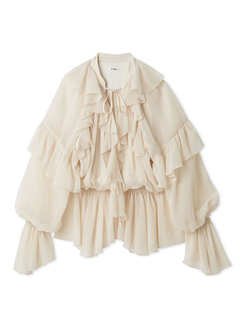 LILY BROWN「ドレープフリルセットアップ」|ワンピース|