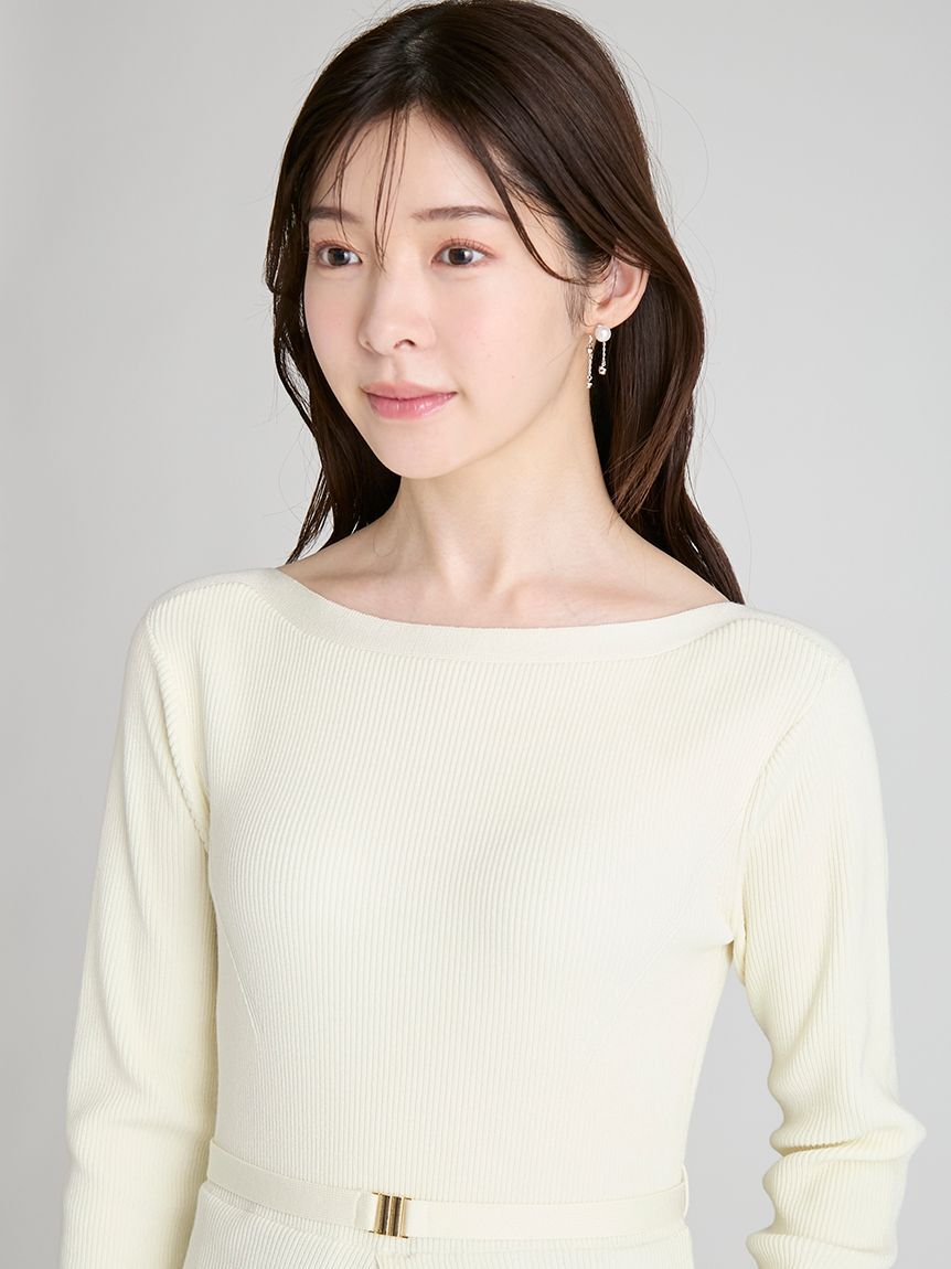 CELFORD「フリルティアードニットドッキングワンピース」|ワンピース|