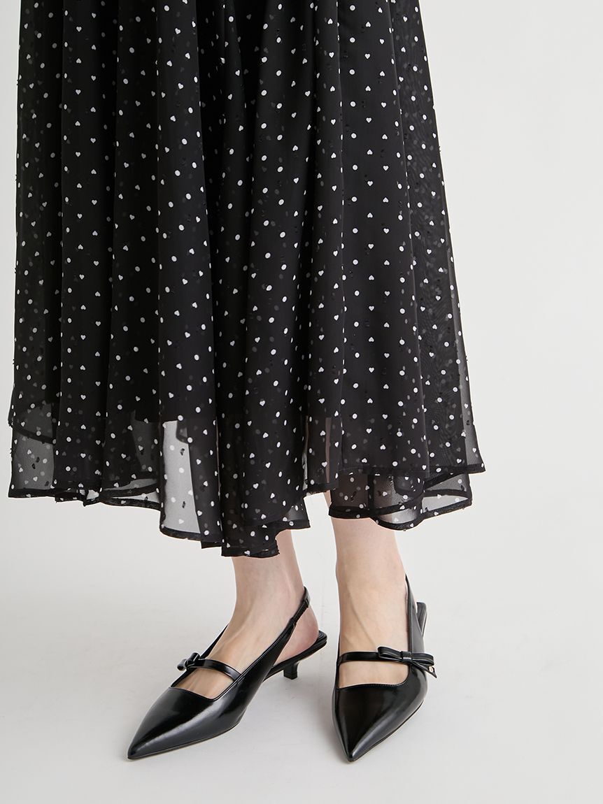 CELFORD「【洗える】ハートドットプリントワンピース」|ワンピース|