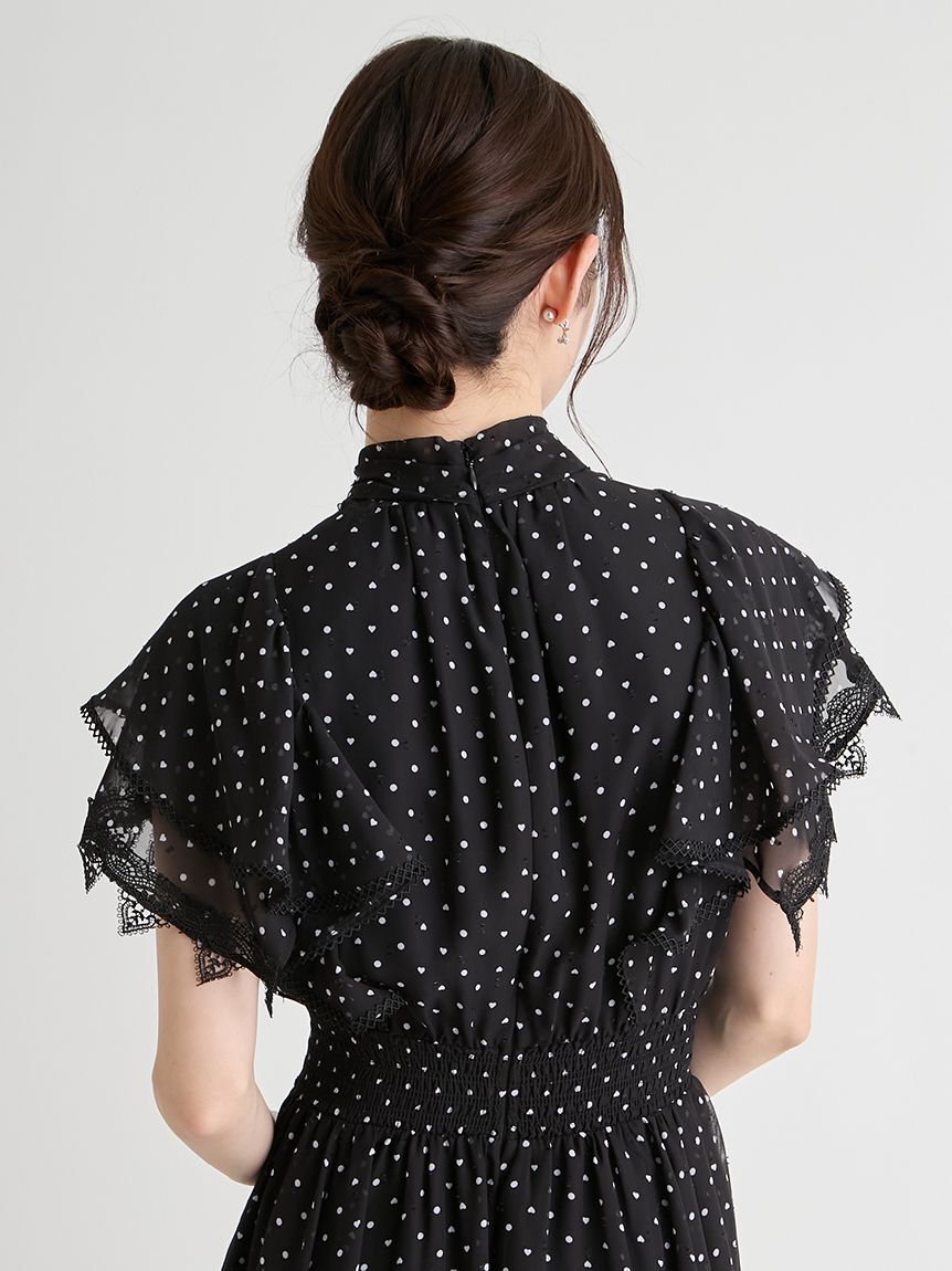 CELFORD「【洗える】ハートドットプリントワンピース」|ワンピース|