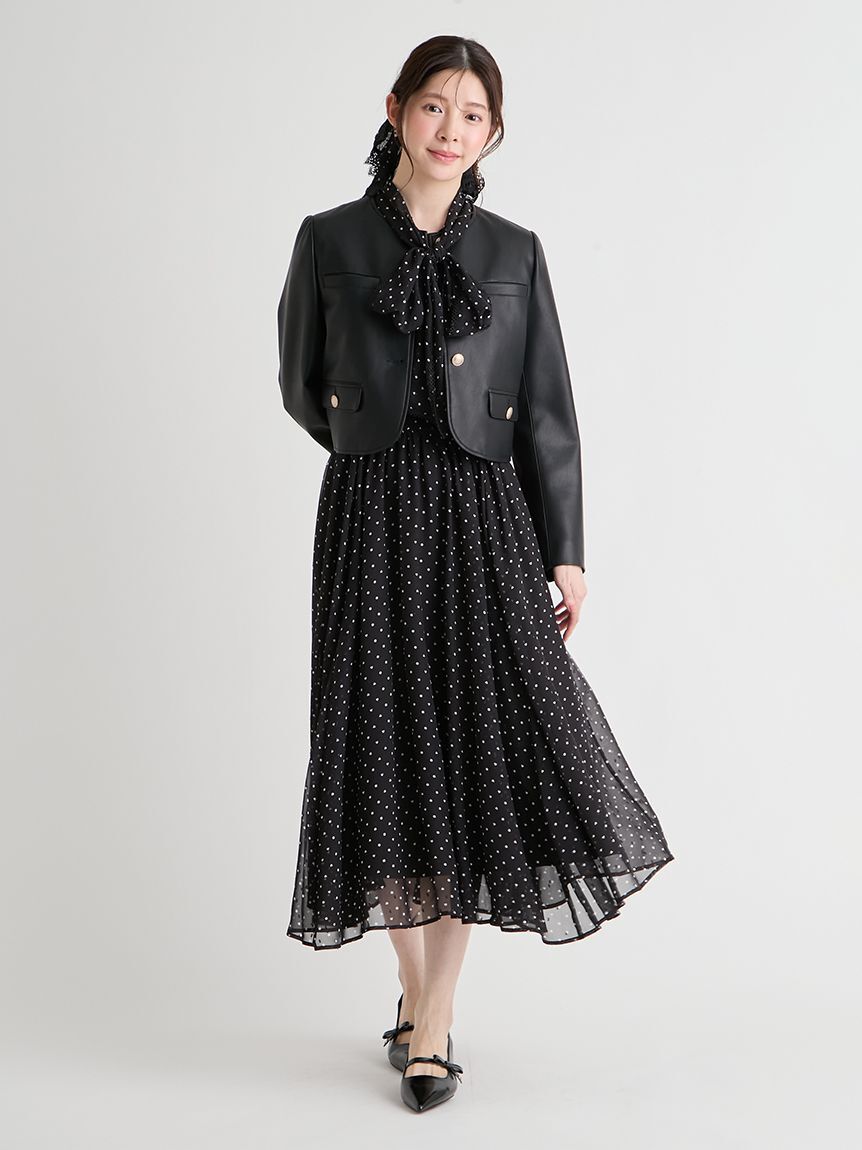 CELFORD「【洗える】ハートドットプリントワンピース」|ワンピース|