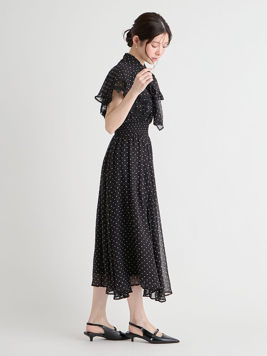 CELFORD「【洗える】ハートドットプリントワンピース」|ワンピース|