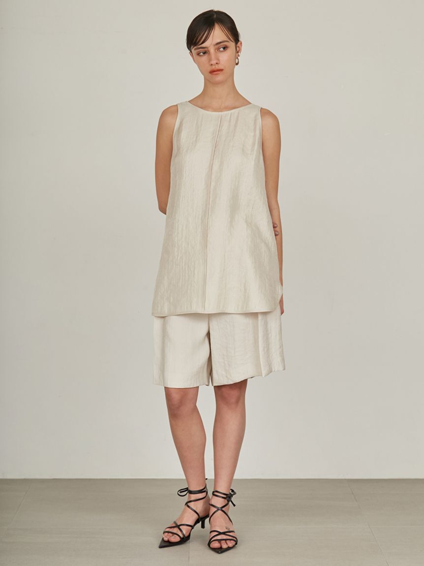 styling/「【セットアップ対応】バックサテンショートパンツ」|チノ|