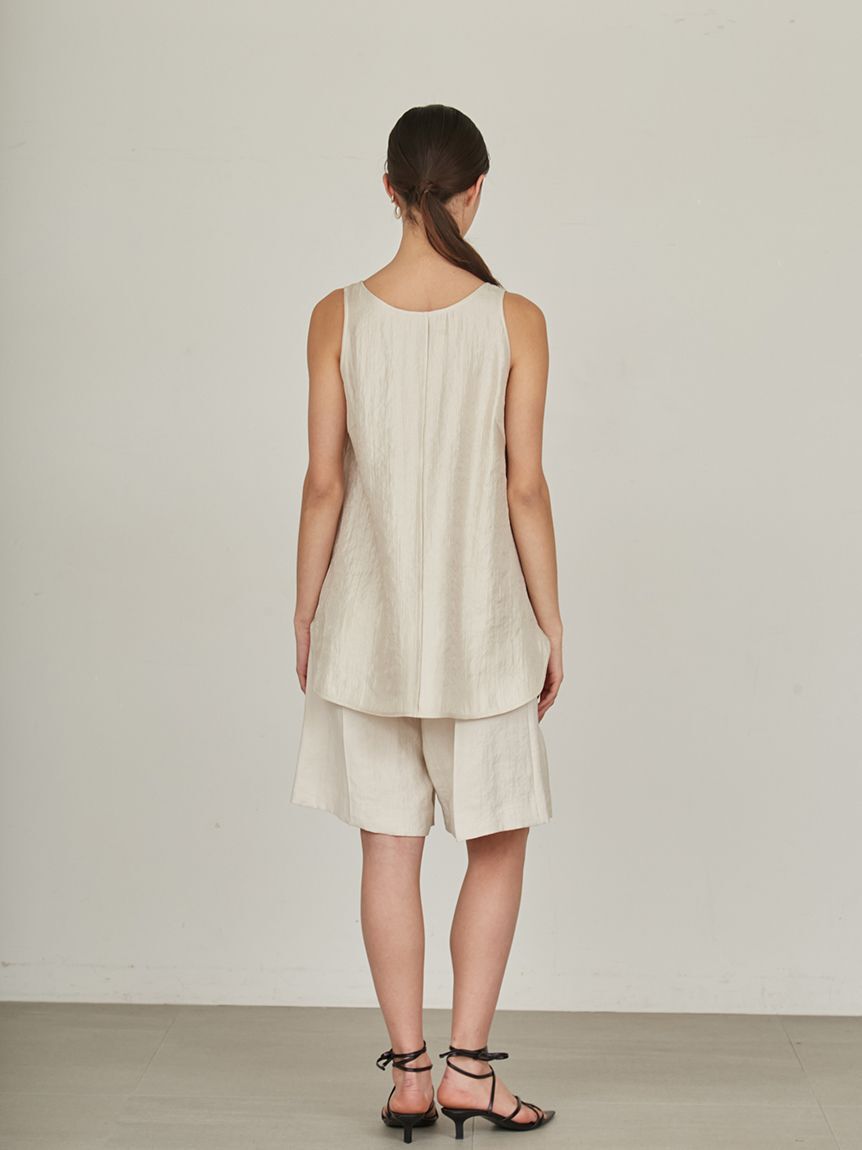 styling/「【セットアップ対応】バックサテンショートパンツ」|チノ|