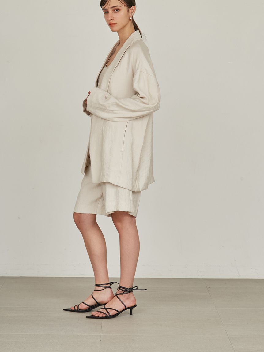 styling/「【セットアップ対応】バックサテンショートパンツ」|チノ|