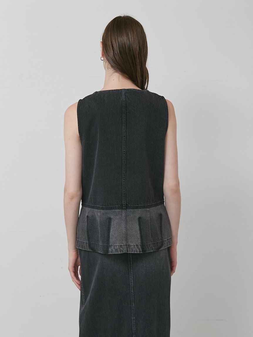 styling/「【セットアップ対応】パッチワークデニムベスト」|ダウンベスト・ベスト|
