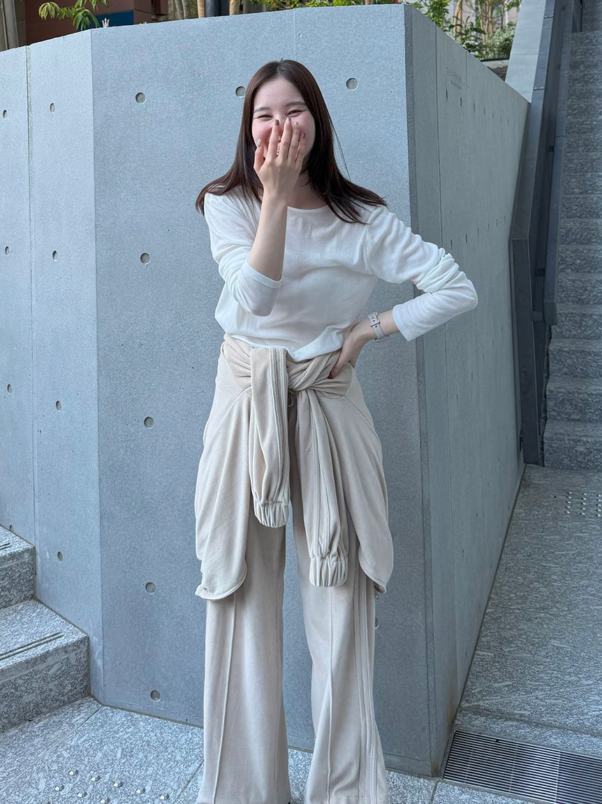 styling/「【セットアップ対応】ジップアップベロアブルゾン」|ブルゾン・スタジャン|