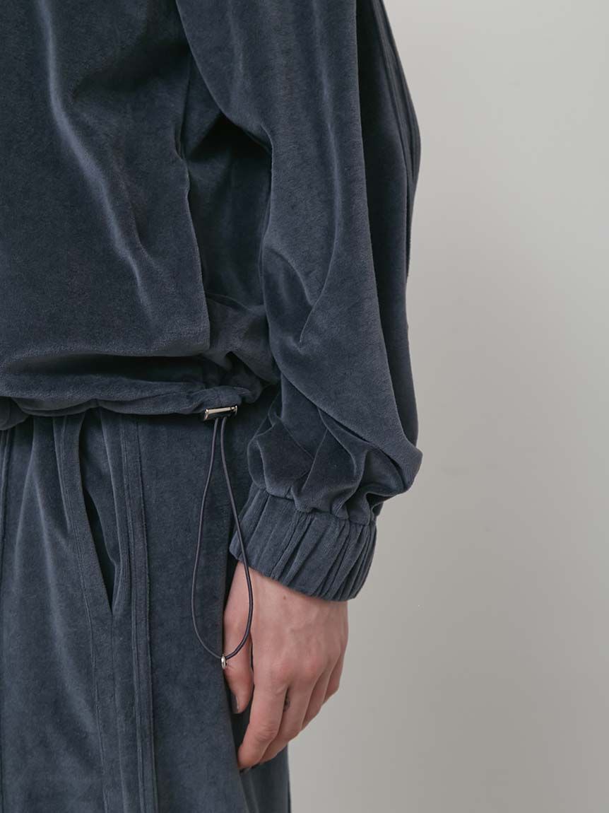 styling/「【セットアップ対応】ジップアップベロアブルゾン」|ブルゾン・スタジャン|