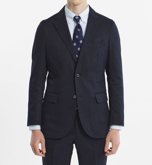 MACKINTOSH PHILOSOPHY「【24年秋冬モデル】トロッター ジャケット#000（ナンバーゼロ）バーズアイストレッチ　リサイクル」|テーラードジャケット|