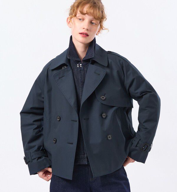 MACKINTOSH PHILOSOPHY「【WELBURY TRENCH SHORT(ウェルベリートレンチショート)】ライトギャバジン」|トレンチコート|ネイビー