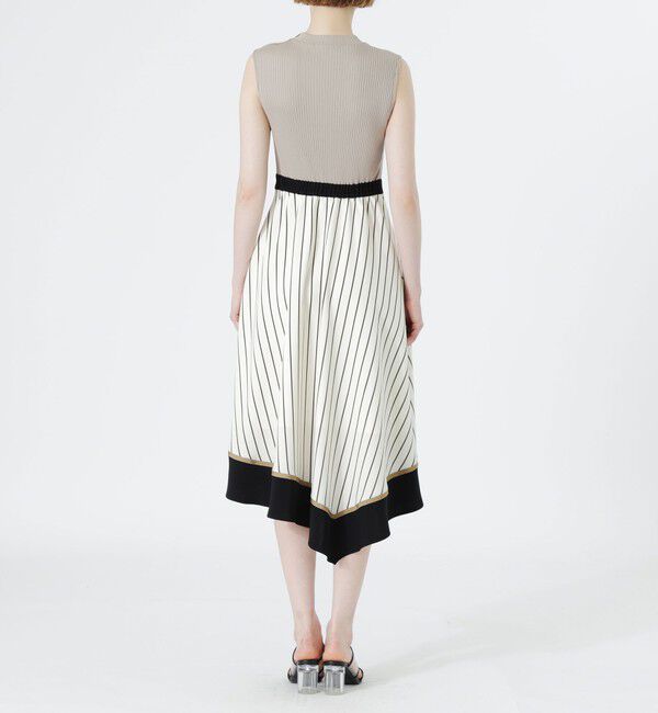  「ストライプブロッキングワンピース」|ワンピース|