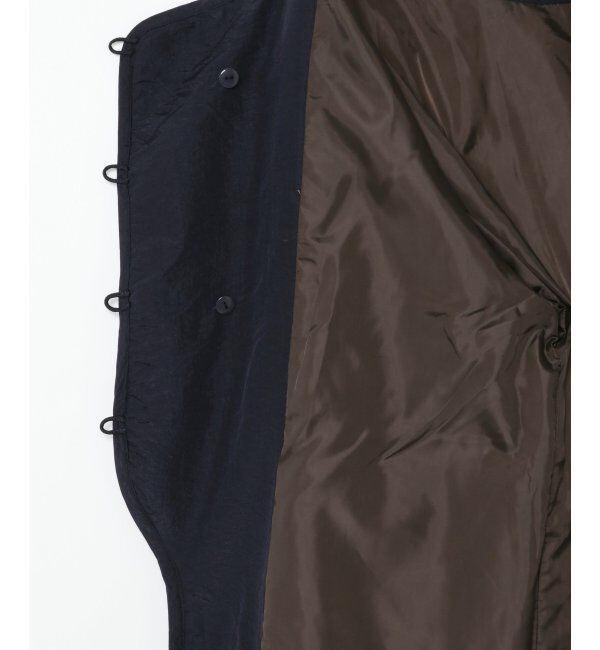 ikka「【notch.】アシメキルティング配色コート」|ノーカラーコート|