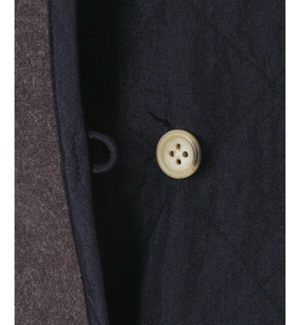 ikka「【notch.】アシメキルティング配色コート」|ノーカラーコート|