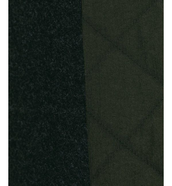 ikka「【notch.】アシメキルティング配色コート」|ノーカラーコート|