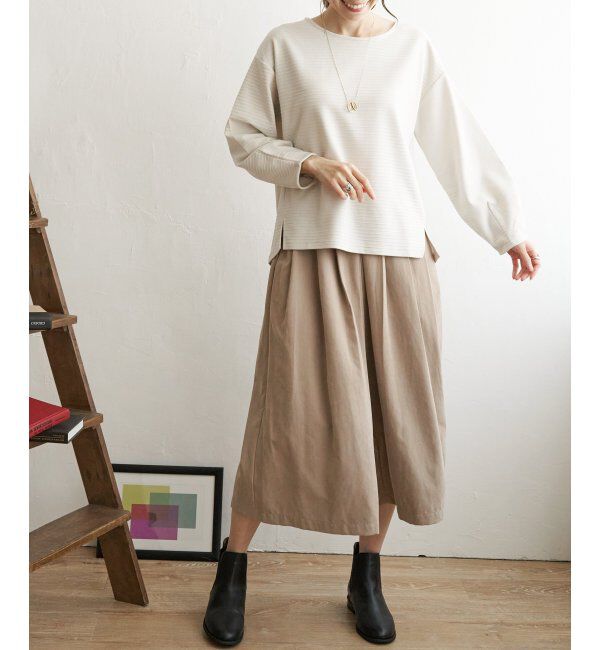 ikka「リップル袖切り替え長袖プルオーバー」|その他|