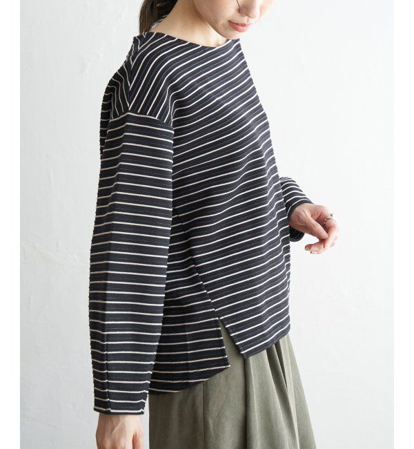 ikka「リップル袖切り替え長袖プルオーバー」|その他|