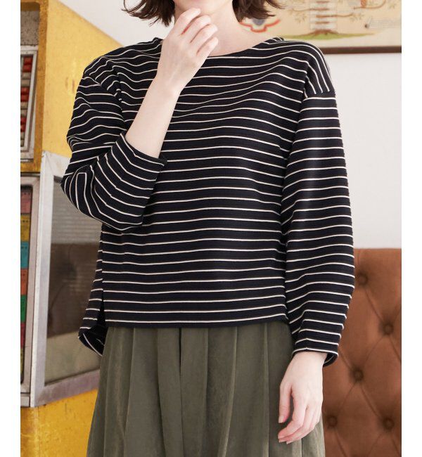 ikka「リップル袖切り替え長袖プルオーバー」|その他|