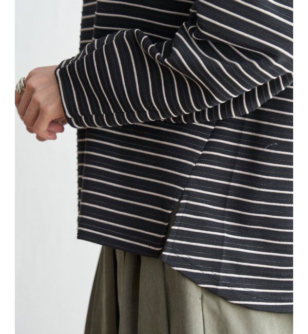 ikka「リップル袖切り替え長袖プルオーバー」|その他|