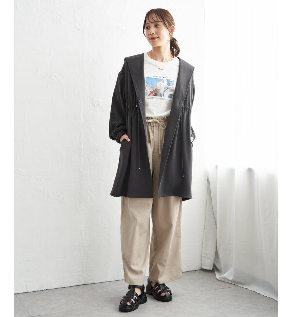 ikka「UVドロストフードガウン」|その他|