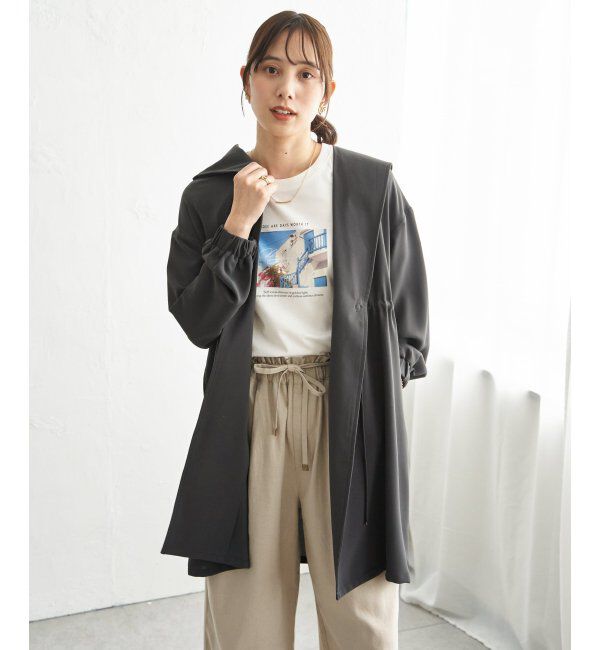 ikka「UVドロストフードガウン」|その他|