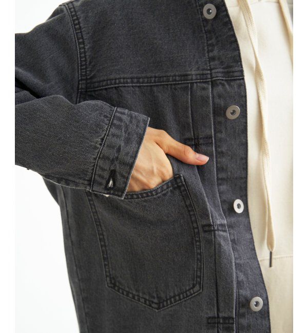 Lbc with Life「ＬＢＣデニムノーカラージャケット」|ブルゾン・スタジャン|