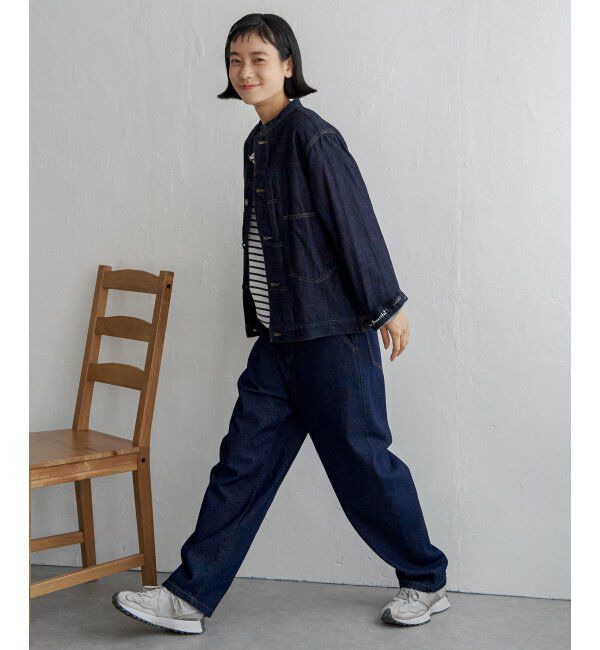Lbc with Life「ＬＢＣデニムノーカラージャケット」|ブルゾン・スタジャン|