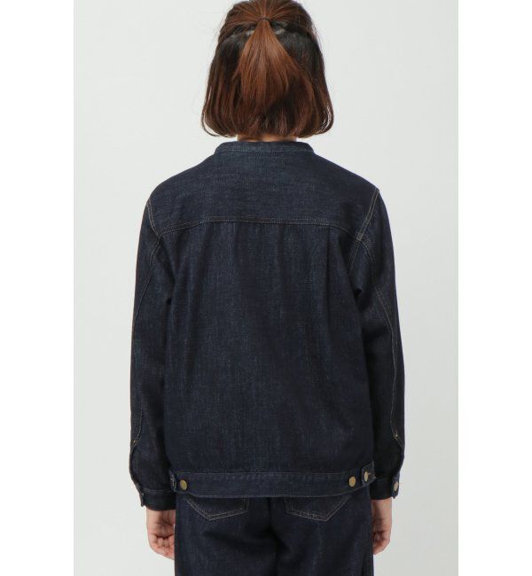 Lbc with Life「ＬＢＣデニムノーカラージャケット」|ブルゾン・スタジャン|