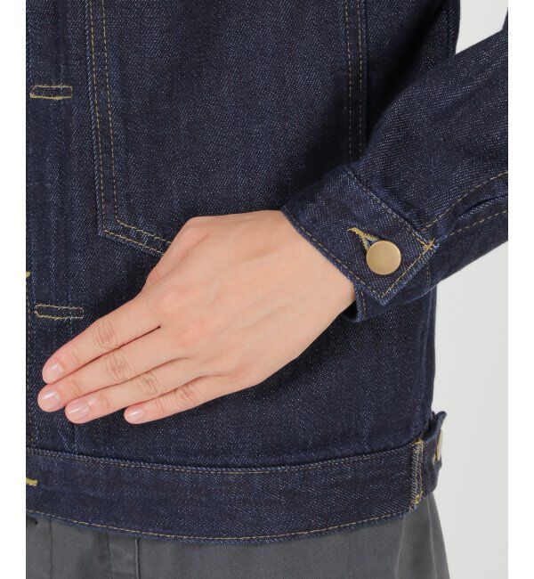 Lbc with Life「ＬＢＣデニムノーカラージャケット」|ブルゾン・スタジャン|