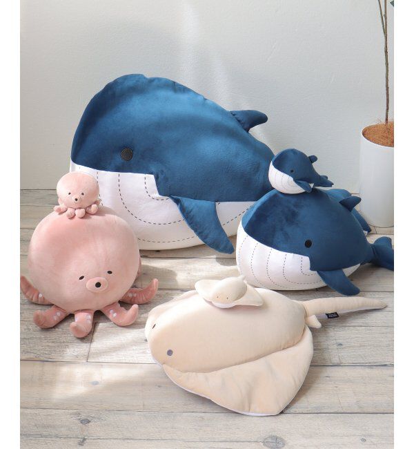 Lbc with Life「クジラ クッション L」|クッション・クッションカバー|