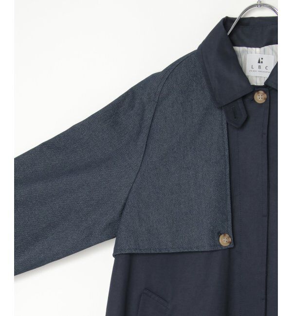 Lbc with Life「デニム切り替えステンカラーコート」|その他|