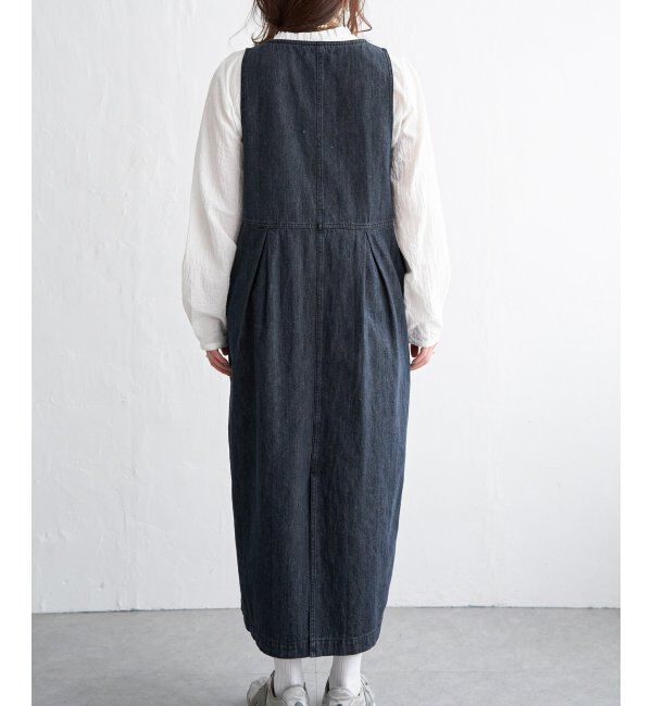 Lbc with Life「デニムジップフカＶネックワンピ」|ワンピース|