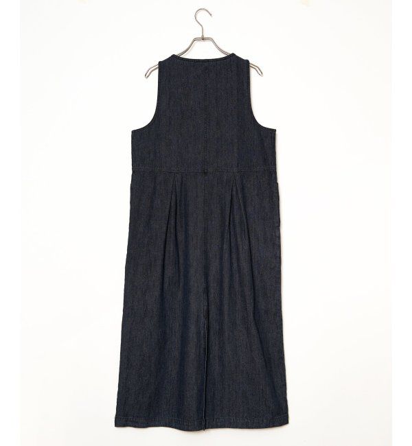 Lbc with Life「デニムジップフカＶネックワンピ」|ワンピース|