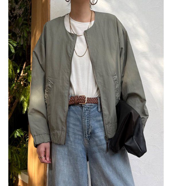 Lbc with Life「ナイロンシャーリングブルゾン」|ブルゾン・スタジャン|