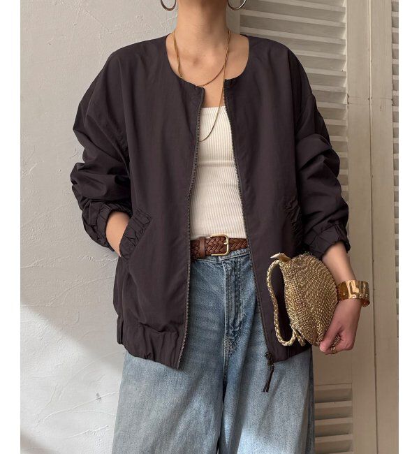 Lbc with Life「ナイロンシャーリングブルゾン」|ブルゾン・スタジャン|