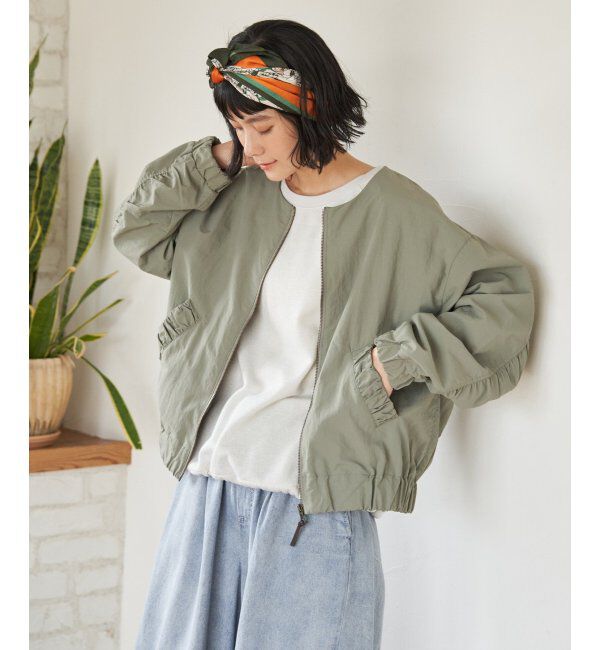 Lbc with Life「ナイロンシャーリングブルゾン」|ブルゾン・スタジャン|