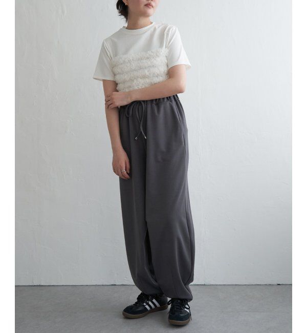 VENCE share style「天竺チュールフリルビスチェ見えTシャツ」|Tシャツ・カットソー|