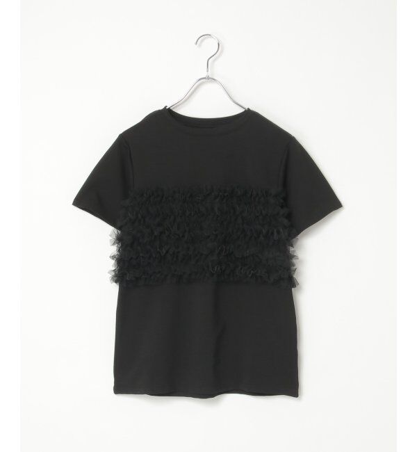 VENCE share style「天竺チュールフリルビスチェ見えTシャツ」|Tシャツ・カットソー|