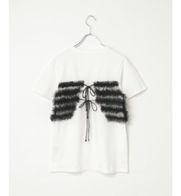 VENCE share style「天竺チュールフリルビスチェ見えTシャツ」|Tシャツ・カットソー|