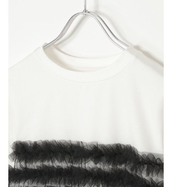 VENCE share style「天竺チュールフリルビスチェ見えTシャツ」|Tシャツ・カットソー|