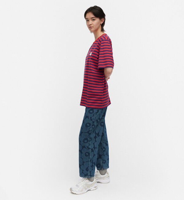 Marimekko「Tasaraita Unisex Unikko Tシャツ」|シャツ・ブラウス|