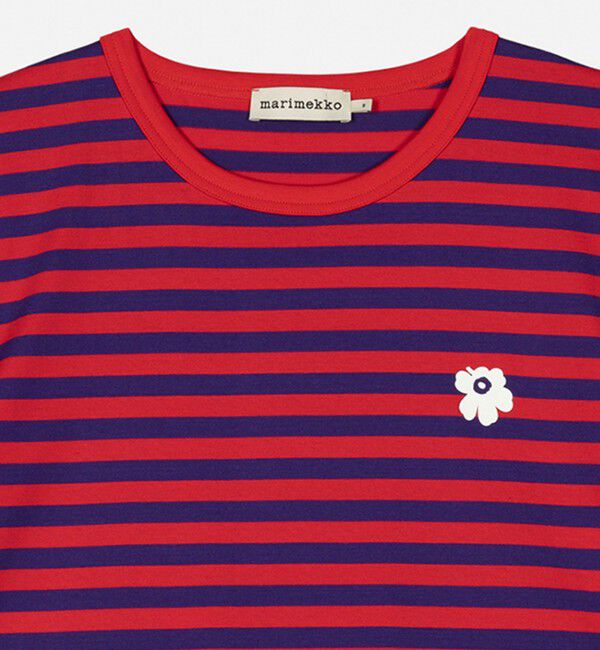 Marimekko「Tasaraita Unisex Unikko Tシャツ」|シャツ・ブラウス|