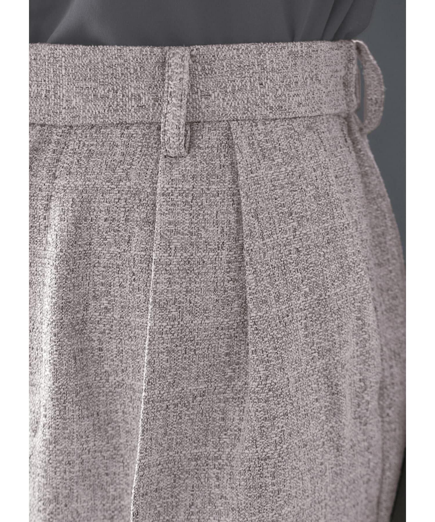 STYLE DELI「【LUXE】ライトツイードワイドパンツ」|スラックス|