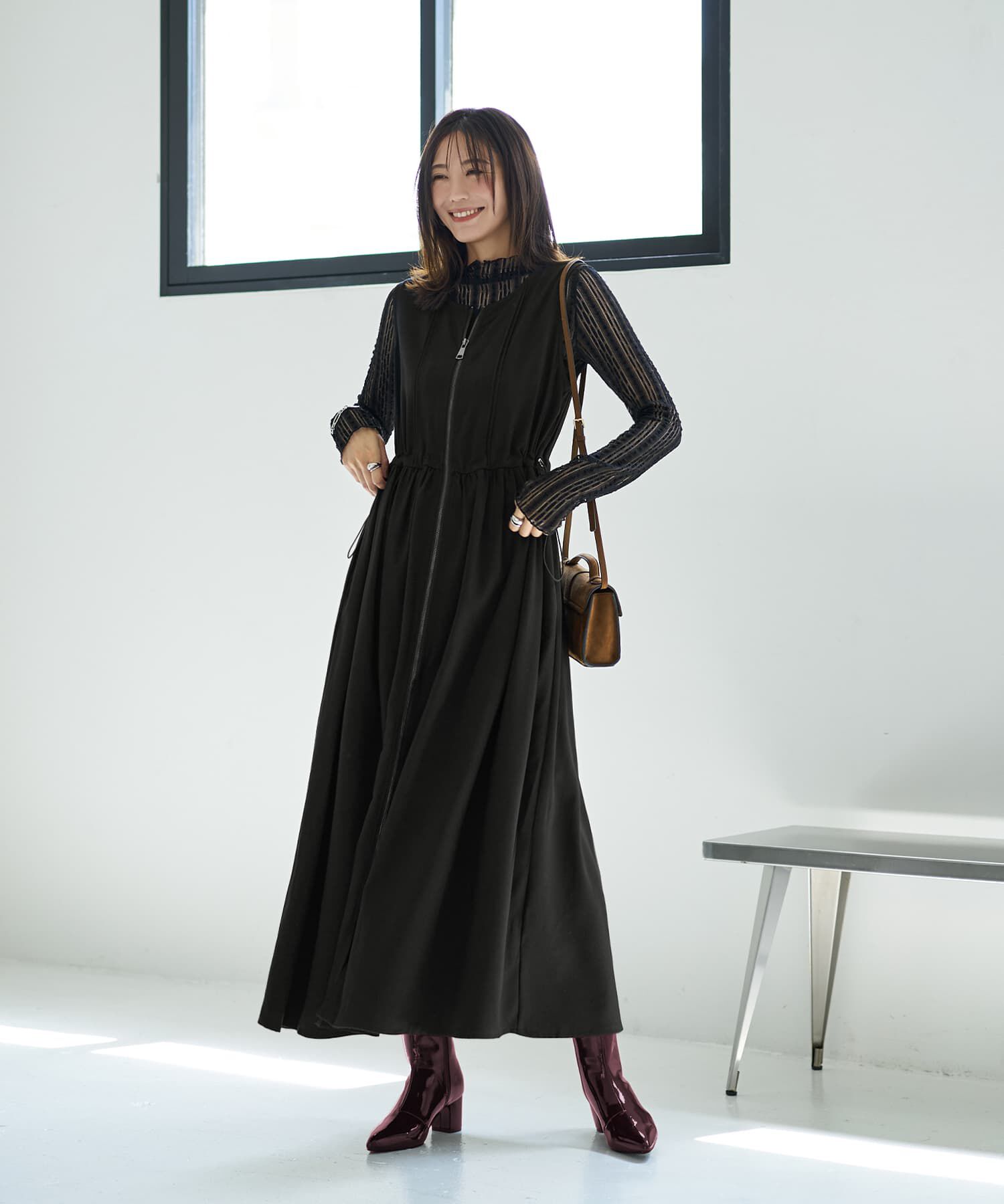 STYLE DELI「ダブルファスナージャンパースカート」|ワンピース|