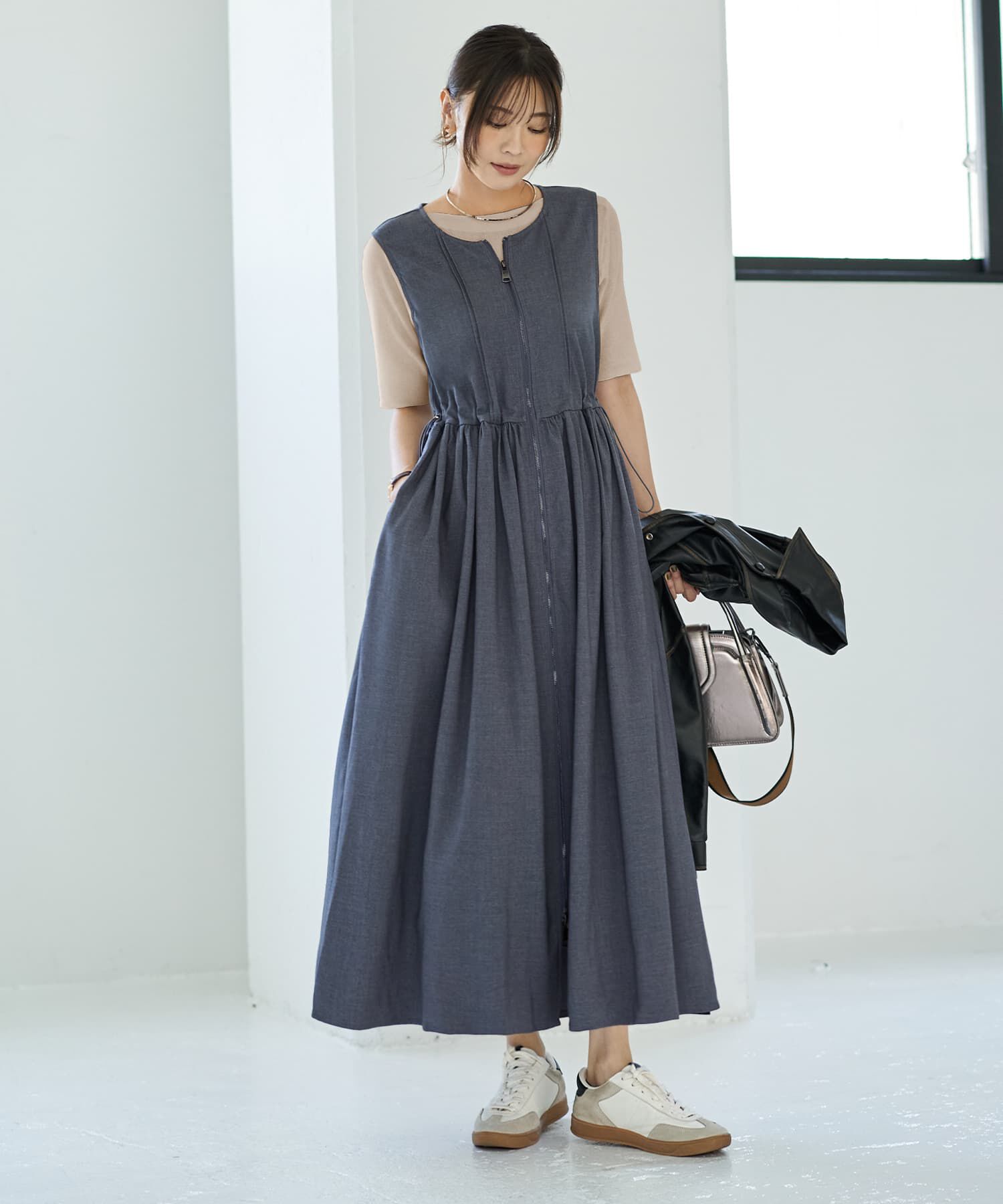 STYLE DELI「ダブルファスナージャンパースカート」|ワンピース|