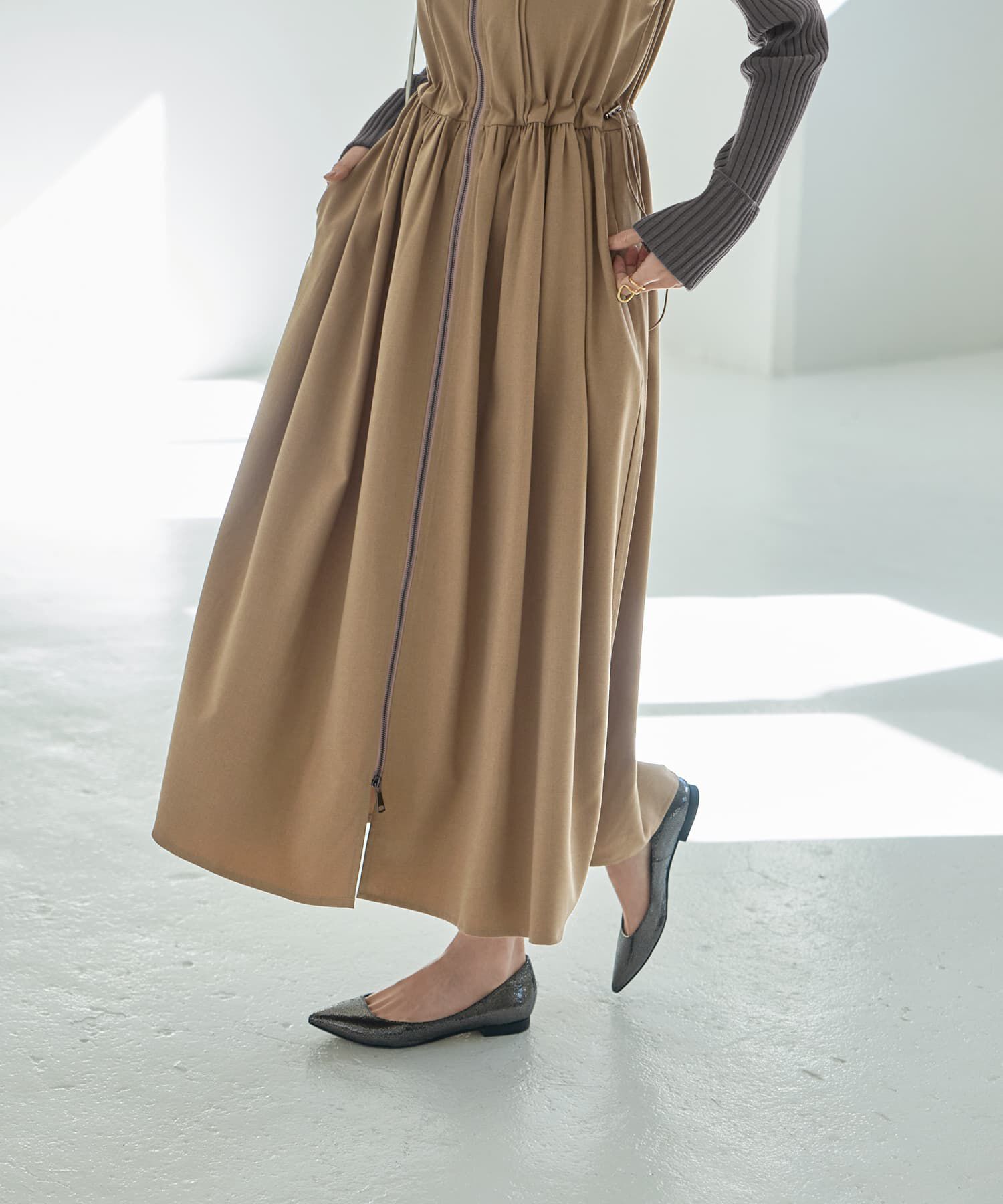 STYLE DELI「ダブルファスナージャンパースカート」|ワンピース|