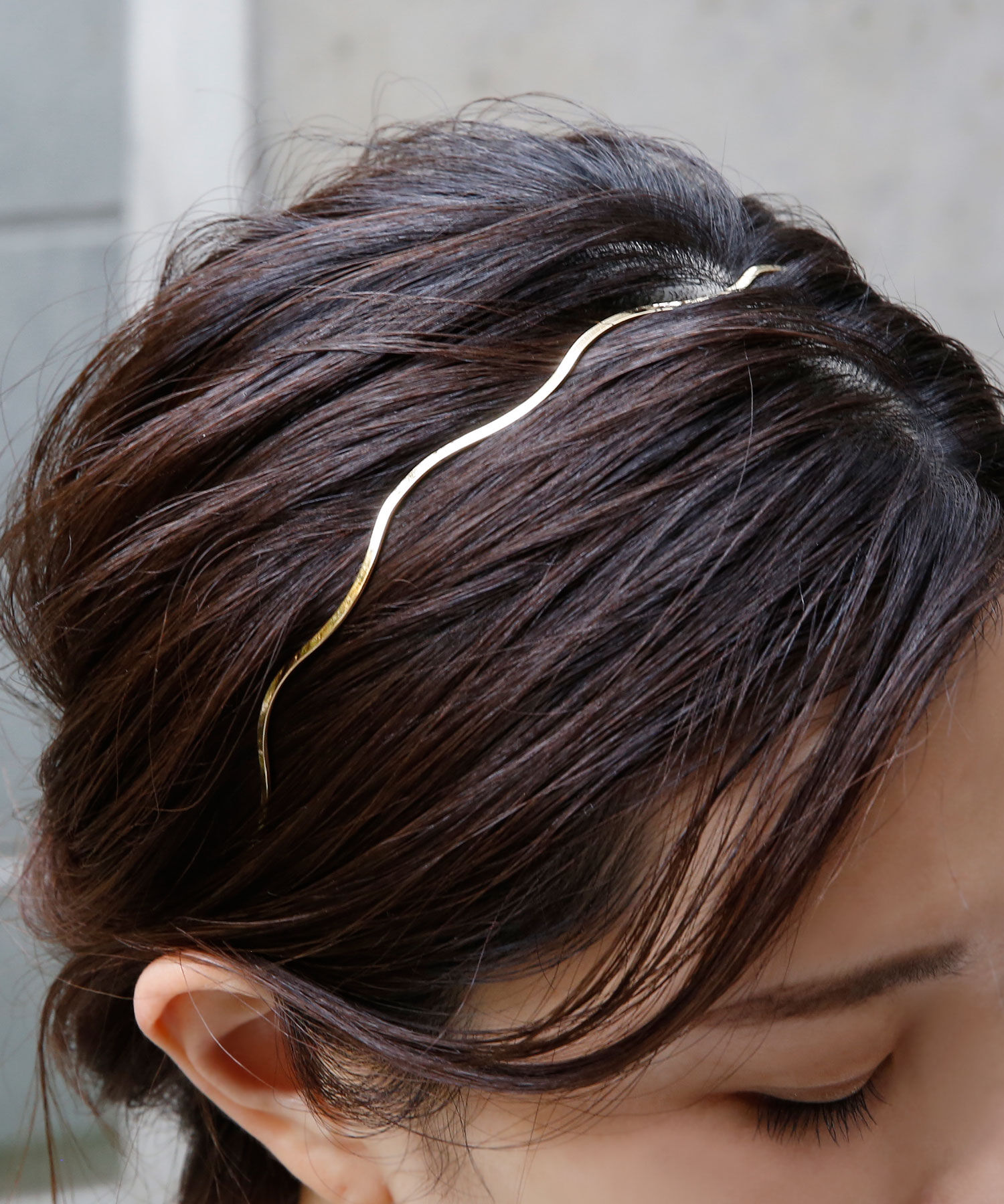 colleca la「ウェーブメタルカチューシャ」|カチューシャ|ゴールド