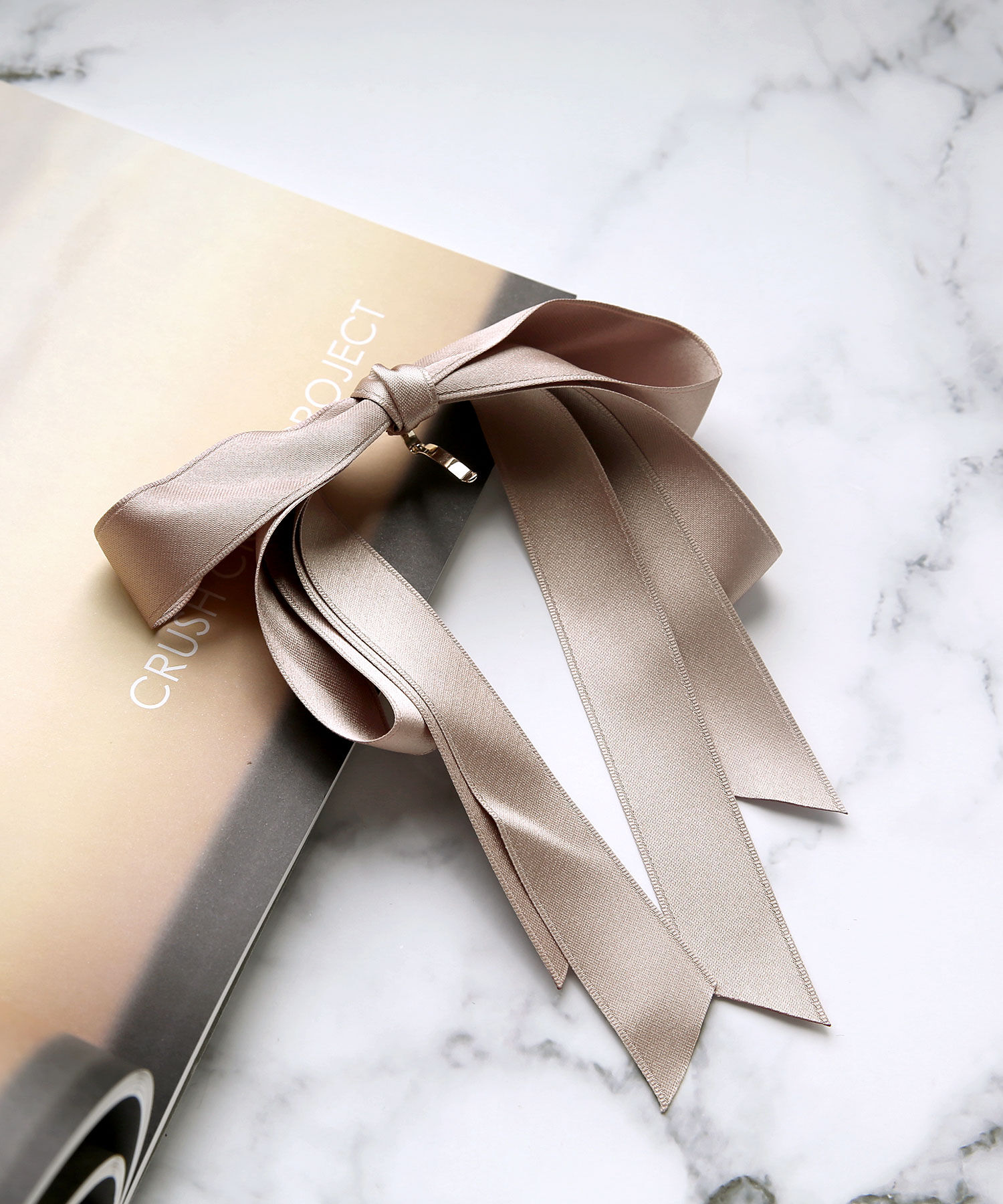 colleca la「レイヤード ロングリボンヘアカフ/ヘアフック」|その他|ピンク